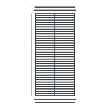 Boston decopaneel Paxos verticaal 88x182 cm. RAL7016 ~