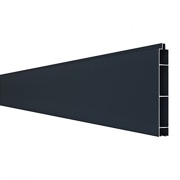 Alu tand + groef profiel 21x160 mm. (wb150) L-178 cm. RAL9005 ~