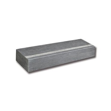 Spotted Bluestone traptrede gezoet + anti-slip rand hoekstuk 50/35x15 cm. ~