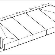 INVINRB 28/30 8/20x60x30 re grijs vis ~
