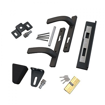 Poortbeslag voor Boston poorten RAL7016 ~