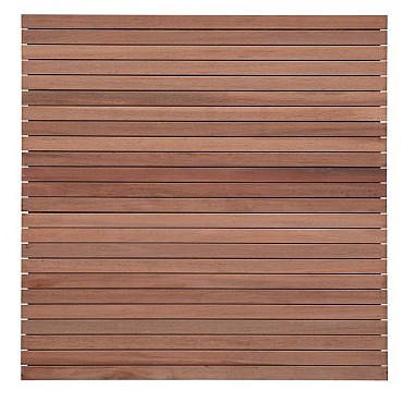 Keruing scherm 180x180 cm. 50 Lamellen 1,5x7 cm. Premium ~