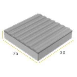 GIDS 30x30x6 7lijns wit (stoeptegel/betontegel) ~