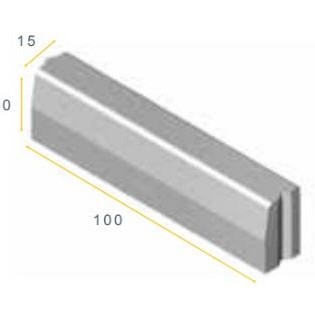 TRO 13/15x20x100 grijs vis K ~