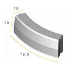TROB 13/15x20x78,5 3u grijs vis ~