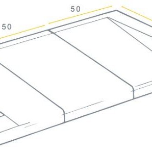 Inritblok Rechts 80x17x50cm - Aansluiting op 18/20 trottoirband - Visbek ~