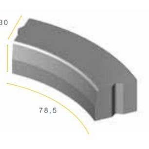 TROB 28/30x25x78,5 10i grijs vis ~