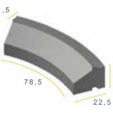 RWSB 11,5/22,5x20x78,5 15i grijs vis ~