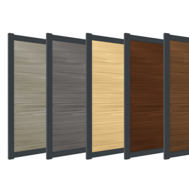 Boston alu dubbele poort HxB 160x250 cm. compleet ~