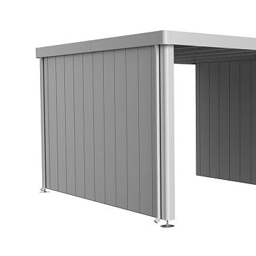 Zijwand voor Zijdak voor berging Neo Gr. 4A/4B/4C/4D zilver-metallic ~