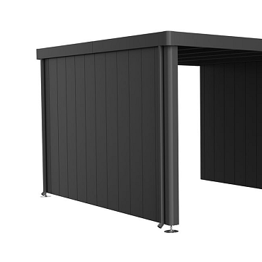 Zijwand voor Zijdak voor berging Neo Gr. 4A/4B/4C/4D donkergrijs-metallic ~