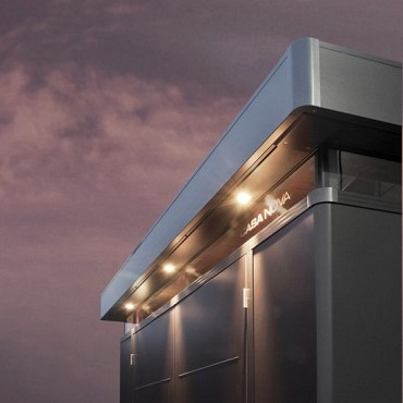 Voorbereiding voor buitenverlichting 2m zijde (2 uitsparingen) ~