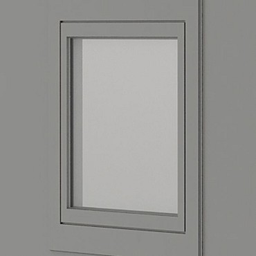 Draaikiepraam CN rechts donkergrijs metallic ~