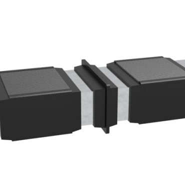 Cobra Alu verbinder L=120mm voor 30x50mm alu onderbalk 4st/set ~