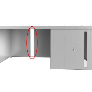 Lichtpaneel voor Zijdak voor berging Neo zilver-metallic ~