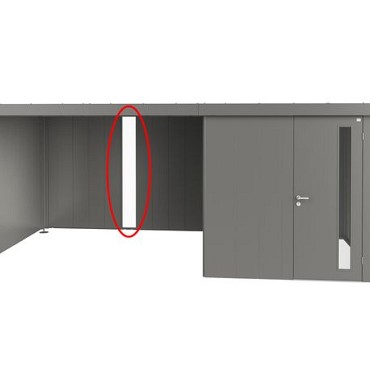 Lichtpaneel voor Zijdak voor berging Neo kwartsgrijs-metallic ~