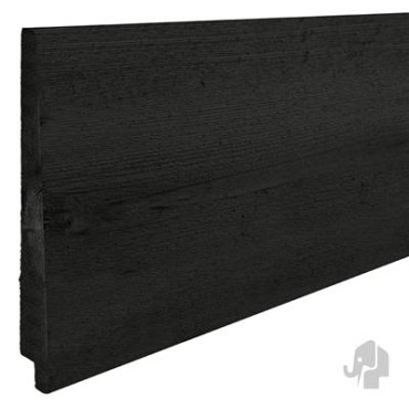 Naaldhout Thermo PEFC rabat zweeds 12/26x175(190)mm zichtzijde fijnbezaagd [zwart] ~