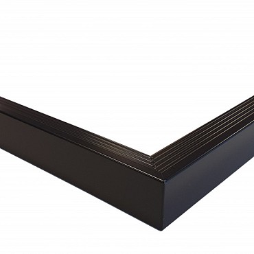 Aluminium buitenhoek daktrim 45x45 mm - 40 cm. zwart RAL 9005 ~