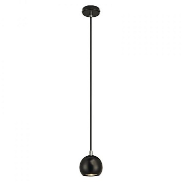 LIGHT EYE BALL zwart/chroom 1xGU10 (uitlopend 2024) ~