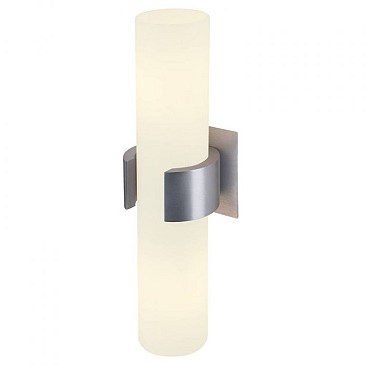 DENA 2 alu geborsteld/glas gesatineerd 2xE14 ~