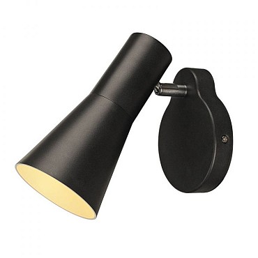 PHELIA wandlamp zwart 1xGU10, met schakelaar ~