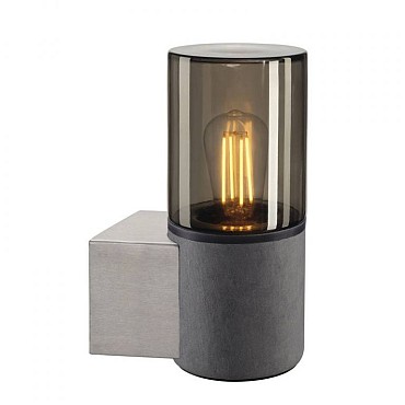 LISENNE wandlamp grijs/rookglas 1xE27 (uitlopend 2024) ~