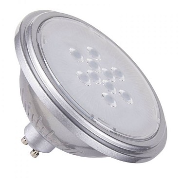 QPAR111 GU10 led zilver 7W 2700K CRI90 25° (uitlopend 2025) ~