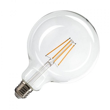 G125 E27 led transparant 7,5W 2700K CRI90 320° ~