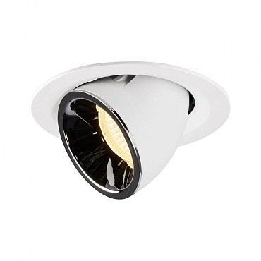 NUMINOS GIMBLE M wit/chroom 1xLED 3000K 55° (uitlopend 2025) ~