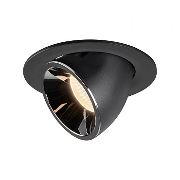 NUMINOS GIMBLE L zwart/chroom 1xLED 2700K 40° (uitlopend 2025) ~