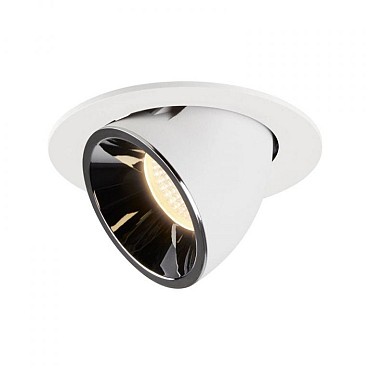 NUMINOS GIMBLE L wit/chroom 1xLED 3000K 55° (uitlopend 2025) ~