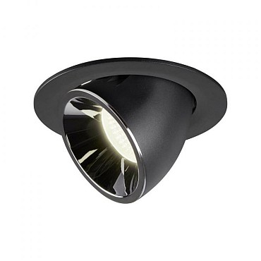 NUMINOS GIMBLE L zwart/chroom 1xLED 4000K 55° (uitlopend 2025) ~