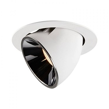 NUMINOS GIMBLE XL wit/chroom 1xLED 2700K 20° (uitlopend 2025) ~