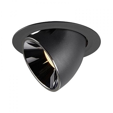 NUMINOS GIMBLE XL zwart/chroom 1xLED 3000K 20° (uitlopend 2025) ~