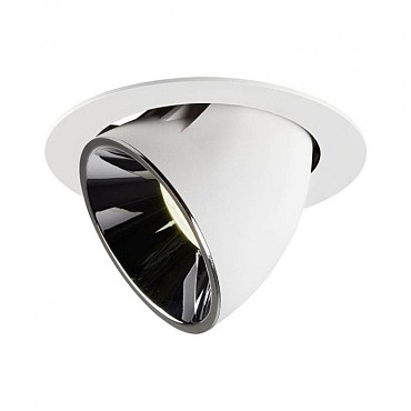 NUMINOS GIMBLE XL wit/chroom 1xLED 4000K 40° (uitlopend 2025) ~