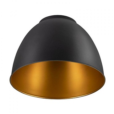 PARA DOME, lampenkap aluminium zwart/goud ~