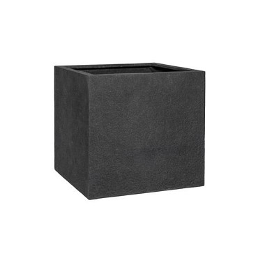 Pottery Pots plantenbak Block L Midnight Black (lxbxh) 50x50x50 cm. ~