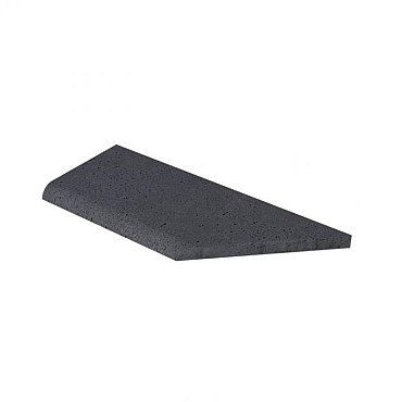 Schellevis Oudhollandse zwembadrand hoek links antraciet 100/60x40x5 cm. ~