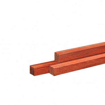 Hardhouten fijnbezaagde paal 70x70x3000 mm ~