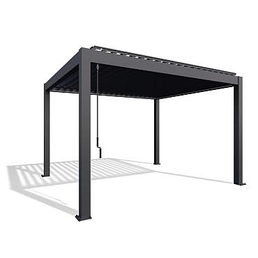 Pergola donkergrijs metalic