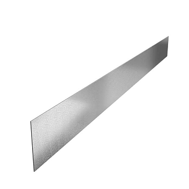 Stalen kantopsluiting (verzinkt) met gezette rand 230x20 cm. (3 mm.) ~