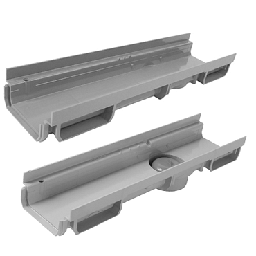 Connecto 100 PVC 500x134 H=60 grijs ~