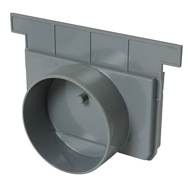 Connecto 200 PVC eindstuk/uitlaatstuk d110 (grijs) - NAV188 ~