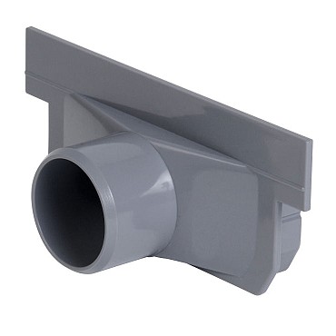 Connecto 100 PVC eindstuk/uitlaatstuk d40 (grijs) - NAH773 ~