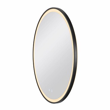 TRUKKO 80 Spiegel chrm/zwart 1xLED 3000/4000/6500K ~