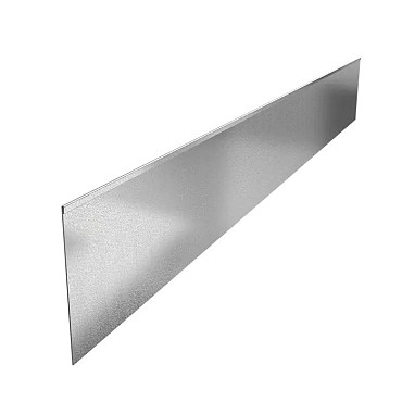 Stalen kantopsluiting (verzinkt) met geplette rand 230x29 cm. (2 mm.) ~