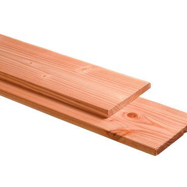 Douglas plank 1 zijde geschaafd. 1 zijde fijnbezaagd 2.8x24.5x300 cm onbehandeld ~