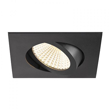 NEW TRIA 68 DL vierkant zwart 1xLED 3000K 60° ~