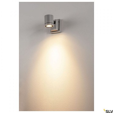 NEW MYRA WALL zilvergrijs 1xGU10 ~