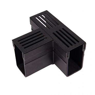 Gardendrain Premium Black T-Section 6,5/10 cm. ~